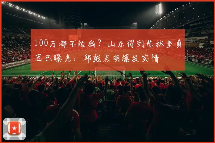 100万都不给我？山东得到陈林坚真因已曝光，邱彪点明爆发实情