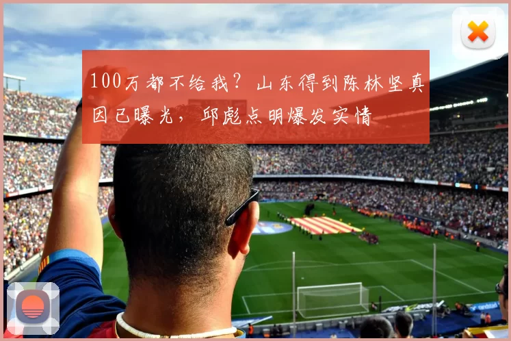 100万都不给我？山东得到陈林坚真因已曝光，邱彪点明爆发实情