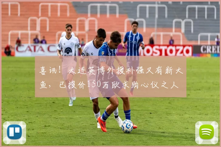 喜讯！大连英博外援补强又有新大鱼，已报价150万欧求购心仪之人